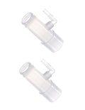 2-Pack LifeSource Oxygen Enrichment Adapter, Oxygen Connector. CPAP Tube Adapter.