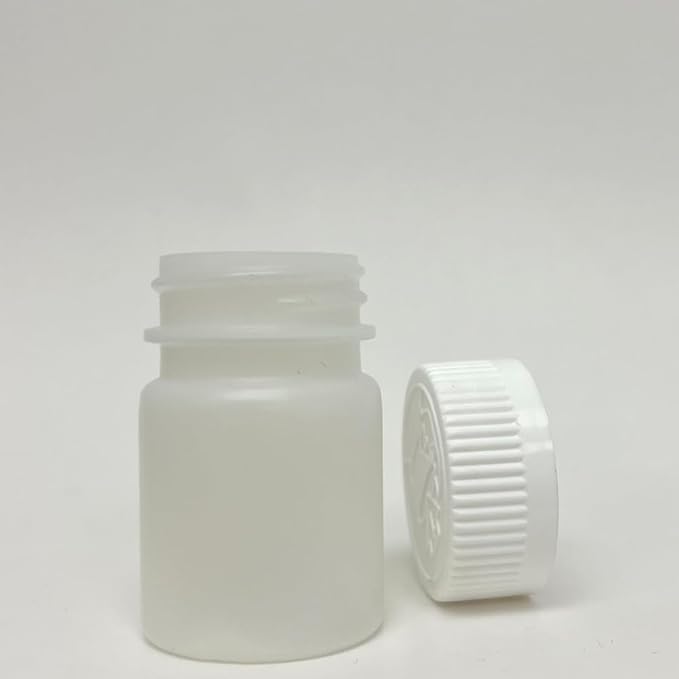 4 Empty Clear Plastic Pill Bottles Medicine Container Vitamin Capsule Holder 2oz