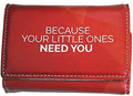 Weekly Pill Box Organizer, 8 Compartments, Portable Travel Pill Case, Folding Cover to Hold Medication, Supplements - Inspirational Red