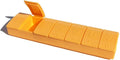 Tupperware Gadget 7 Day Pill Keeper Divided Storage Container Organizer Papaya Orange