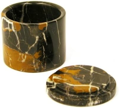 Nature Home Decor PB02MA Michelangelo Marble 2-inch Pill Boxes | Set of 2 Boxes