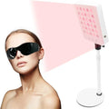 Red Light Therapy for Face and Body, 30 LEDs Red 660nm Near Infrared 850nm, High Power Panel for Pain Relief, Sleep, Skin Health, Anti-Aging, Energy, Recovery (White)