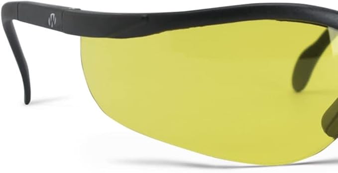 Walker's Sport High-Grade Polycarbonate Lenses Half Frame Soft Rubber Nose Piece Adjustable Safety Shooting Glasses