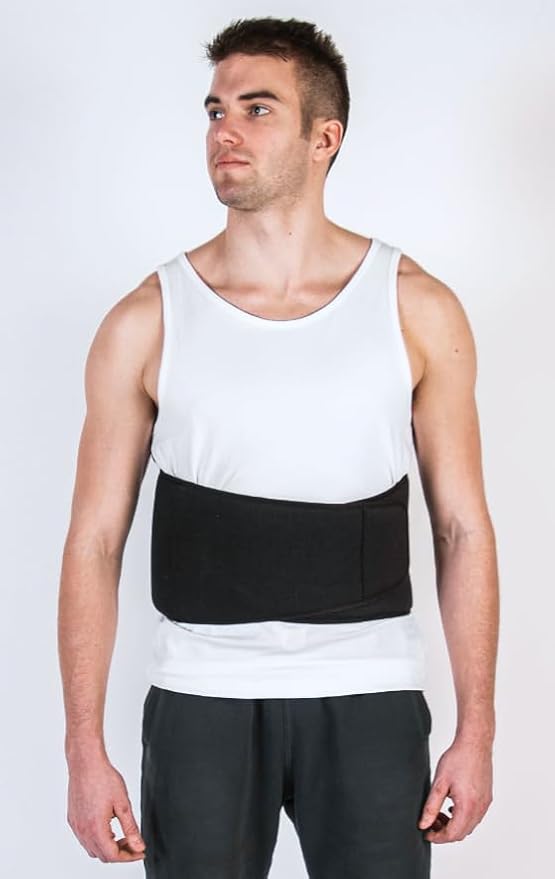 Cryopak Cold and Hot Therapy Wrap, Black, Latex-Free, Non-Toxic, for Back, Abdomen, Hip, Sports Injury Prevention, Recovery (Back/Abdomen). kit Includes Flexible Gel Compress, Sleeve and Strap.