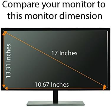 Anti Blue Light Screen Protector (3 Pack) for 17 Inches Desktop Monitor with Aspect Ratio 5:4. Filter out Blue Light and relieve computer eye strain to help you sleep better