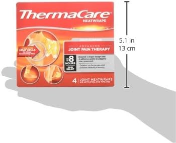 ThermaCare Portable Heating Pad, Joint and Muscle Pain Relief Patches, Multi-Purpose Heat Wraps (4 Patches) (Pack of 2)