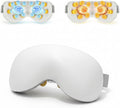Eye Massager with Heat & Cooling | 12 Precision Massage Nodes | Bluetooth Music | 4 Massage Modes | 2400mAh Battery | Relaxation for Eye Strain, Dry Eyes, Stress & Headaches