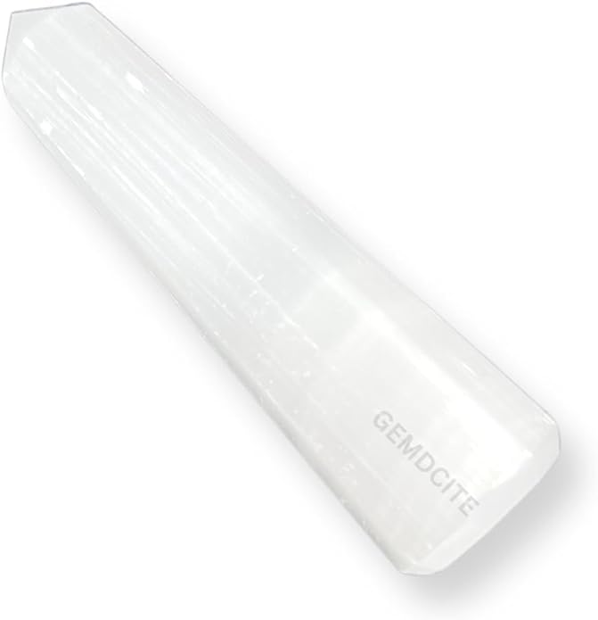 WholesaleGemShop 3 Inch Gemstones Obelisk Tower Jumbo Facet Aura Rock Crystal Natural Polished Earth Wand Spirit