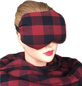 Eye Mask Lavender Eucalyptus, Sinus, Herbal Pack, Hot Cold Pack, Heat Wrap,Organic, Flax Seed, Microwave Therapy, Sleep Mask, Yoga Meditation Eye Pillow, Buffalo Plaid Checkers