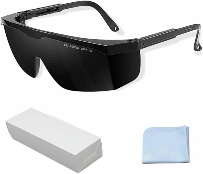mozeeda IPL 190nm-2000nm Laser Safety Glasses, Red Light Therapy Goggles For Laser Cosmetology Operator Eye Protection And Laser Hair Removal Treatment
