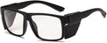 UV400 Photochromic Safety Glasses with Removable Side Shields, Blue Light Blocking