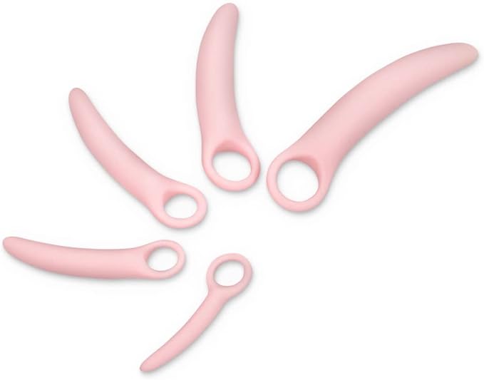 5-Pack Silicone Pelvic Floor Muscle Dilator Trainer Set for Women （Large Set）