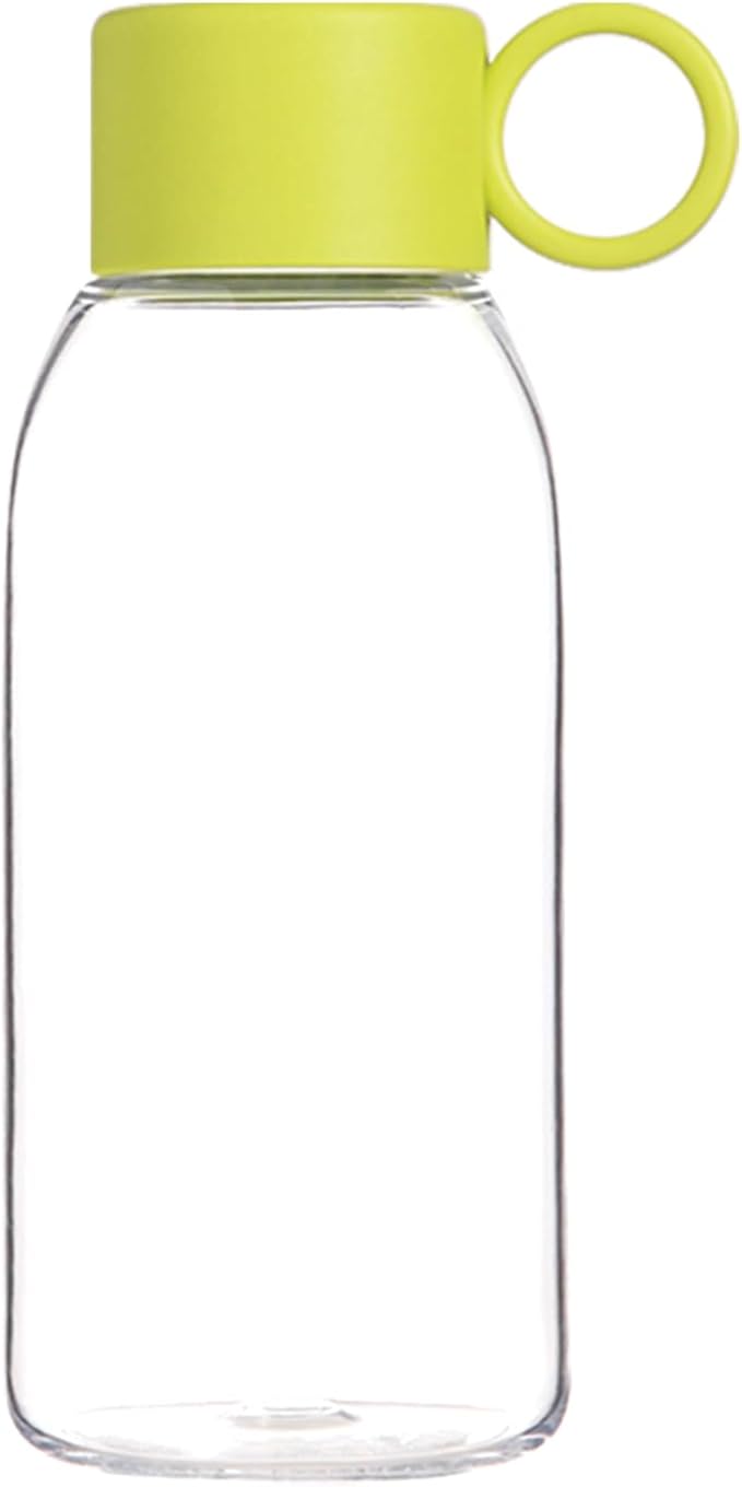 emoi 15oz Kids Water Bottle, Clear Reusable Leak Proof BPA-Free Water Bottles for Boys Girls Men Women Ideal Size for School Travel Hiking Gym Office Ideal for Daily Hydration/Green