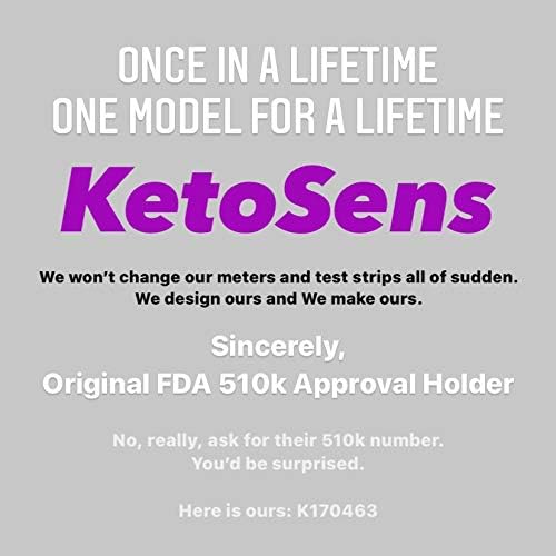 KetoSens Blood Ketone Test Strips - Ideal for The Keto Diet and Ketosis Monitoring - Includes 50 Test Strips…