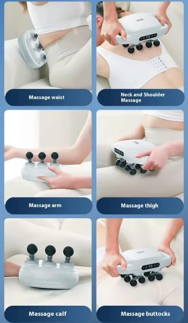 22-Head Massage Gun, Deep Tissue & Muscle Recovery, Pain Relief, Whole Body Relax, Certified 2026 Model, Gray