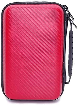 Hard Shell Diabetic Supplies Travel Case Diabetes Testing Kit Organizer Bag for Blood Sugar Test Strips, Glucose Meter, Lancets, Lancing Device, Medication, Pills, Insulin Syringes,Pens, Needles (Red)