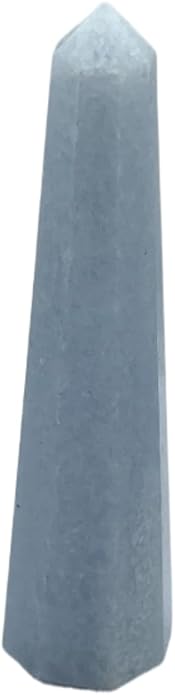 WholesaleGemShop 3 Inch Gemstones Obelisk Tower Jumbo Facet Aura Rock Crystal Natural Polished Earth Wand Spirit