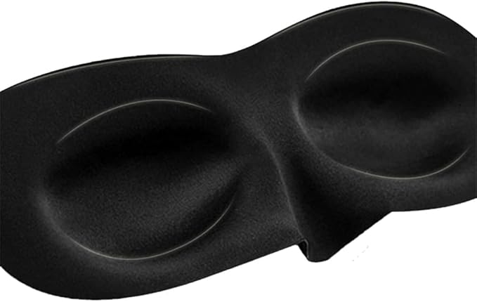 1 PCS 3D Sleep Mask for Women Men Eye Mask for Sleeping Contoured Cup Night Blindfold Mask Block Out Light for Kids Girls and Adult Black