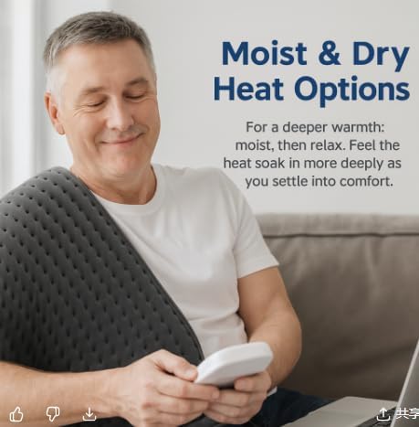 Extra Large Heating pad 40"x20" XXXL Electric Heating Pads for Back Pain Muscle Pain Relieve, Ultra-Soft Moist & Dry Therapy Heat Pad with 3 Timer Settings 10 Heat Settings