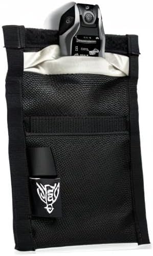 Xtreme Sight Line ~ Xecutive Faraday Bag for Keyfobs and Other Small Electronics (6" x 4") ~ Vehicle and Data Security ~ Tracking/Hacking Defense