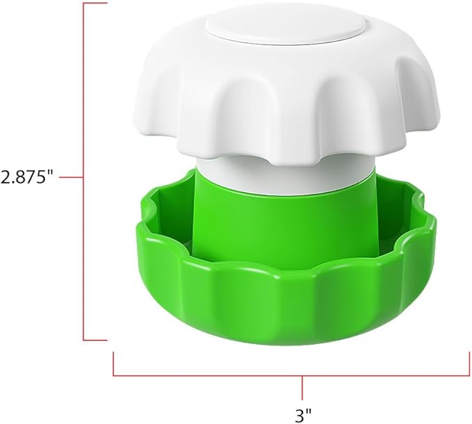 EZY DOSE Crush Pill, Vitamins, Tablets Crusher and Grinder with Storage Compartment, Pets, Elderly, Effortlessly Crushes Medications into Fine Powder, Durable, Easy-to-Use, Green, Large, BPA Free