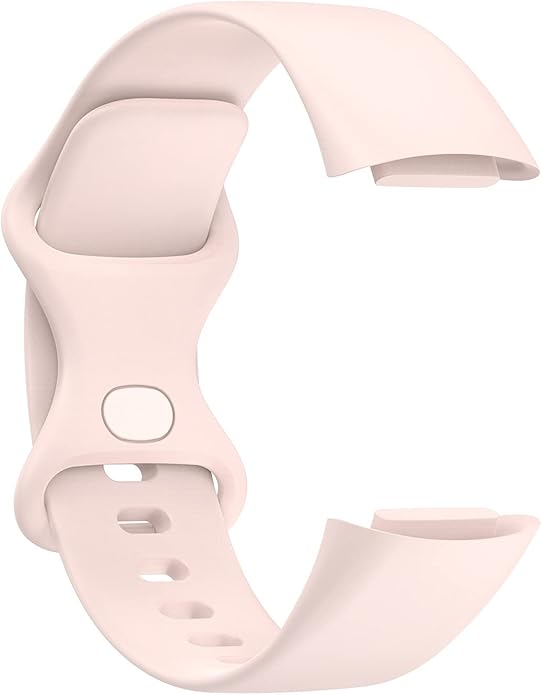 Compatible with Fitbit Charge 6 Bands, Replacement Soft Silicone Watch Straps Soft Wristband for Fibit Charge 5/Charge 6 Fitness Tracker Women&Men (Small)