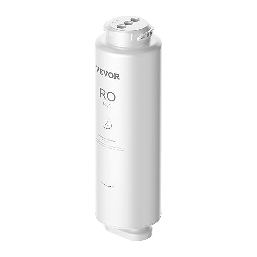 VEVOR Reverse Osmosis Filter, 10-Layers RO Water Filter Replacement, Compatible with SS-003 600 GPD Under Sink Water Filter, 24 Months Reverse Osmosis Filter Cartridge, Reduces Lead, Chlorine, Rust