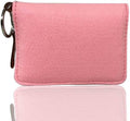 Pill Case for Vitamin and Supplement Organizer, EFFIET 7-Day Portable Cute Little Pill Box with Fabric Cover (Pink)