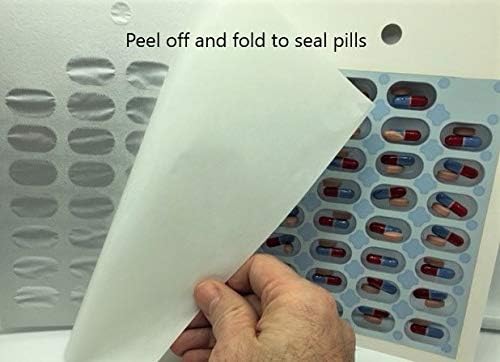 31 Day Multi-med Monthly vac Pack Cold Seal Medication Blister Pack Cards. Great for pharmacies and Caregivers. 6 Cards