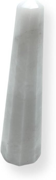 WholesaleGemShop 3 Inch Gemstones Obelisk Tower Jumbo Facet Aura Rock Crystal Natural Polished Earth Wand Spirit