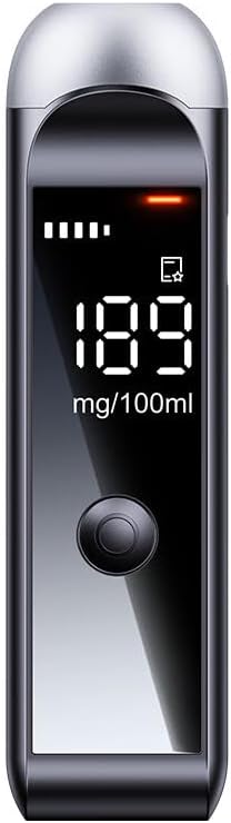 Breathalyzer Professional-Grade High Accuracy Alcohol Tester, Breathalyzers for Alcohol with LCD Digital Display Portable Breath Personal Alcohol Tester for Home Use Breath Alyzer Tester USB C Port