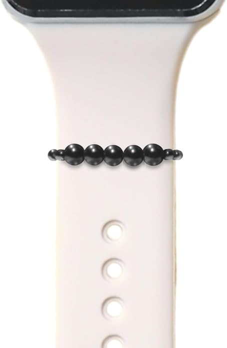 Shungite Smart Watch Band Bling Decor Charm | Compatible with Apple iWatch Galaxy Oculus | 38mm 40mm 41mm 42mm 44mm 45mm 49mm | Smartwatch Protection