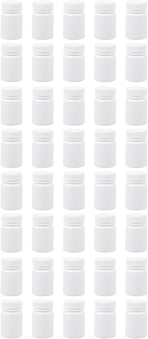 Waterproof Portable Pill Case 40Pcs Compact Moistproof Pill Holder Travel Medication Organizer 2.36X2.75X1.37In with Spiral Bottle Design