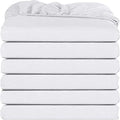 6 Pack Fitted Hospital Bed Sheets with Elastic All Around for a Double Brushed Ultra Soft Breathable 100% Microfiber Sheets, 36” x 84” x 12”