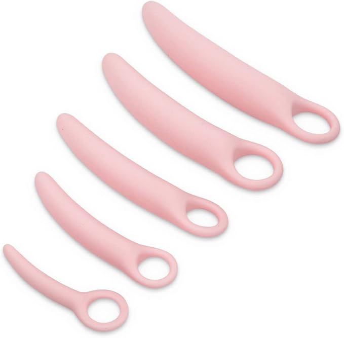 5-Pack Silicone Pelvic Floor Muscle Dilator Trainer Set for Women （Large Set）