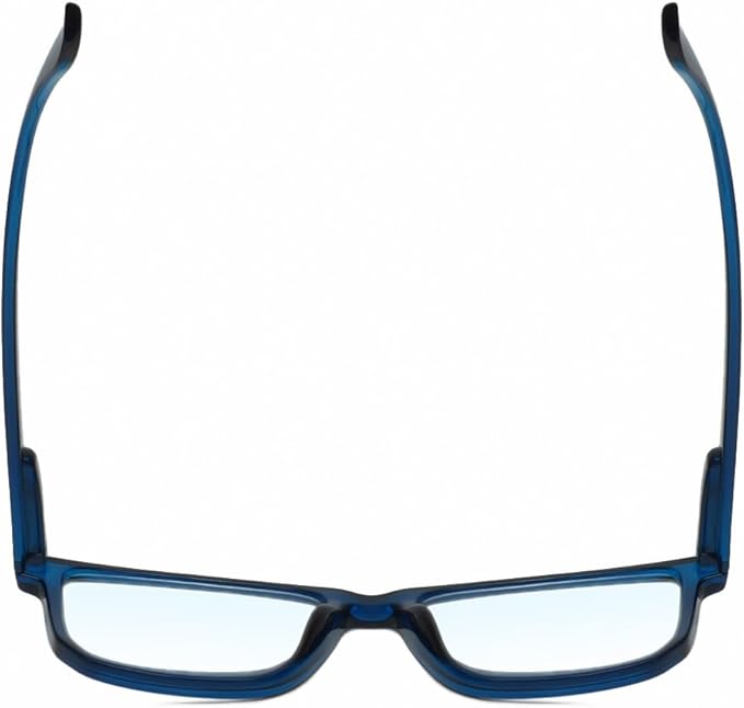 Calabria R861 Rectangular Blue Light Blocking Reading Glasses Men Women Trendy Eyeglass Work Gaming Computer Readers w/Case