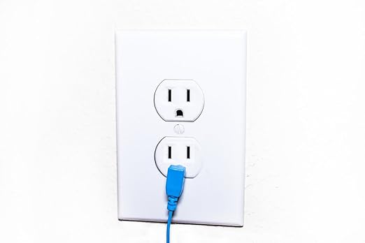 20 Foot Grounding Cable for Earth, EMF Radiation Fabrics, WiFi Radiation Protection. Just Clip it and Plug into Your Outlet Ground