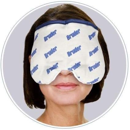 Bruder Sinus and Eye Compress l Microwave Activated | Moist Heat Eye Mask l Reusable and Washable l Soothing Relief for Dry Eyes, Eye Irritations, Sinus Pressure, Tensions, Allergies, and Headaches