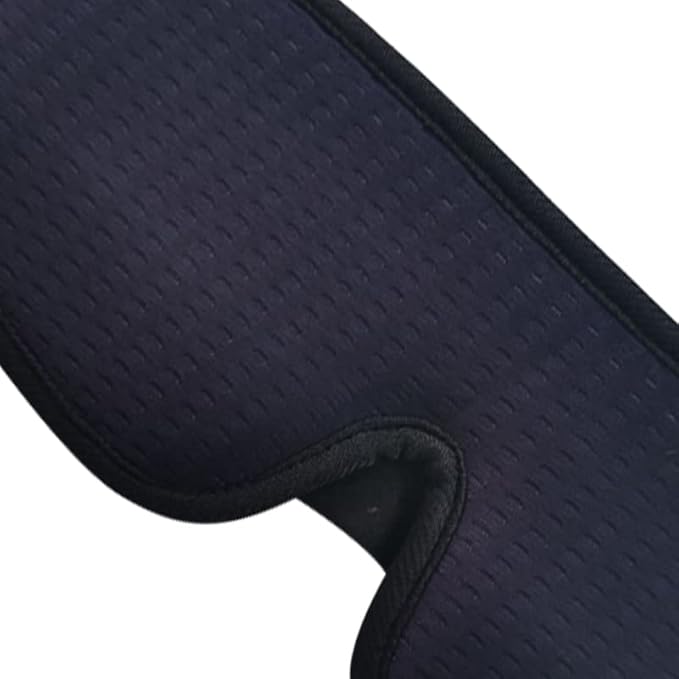 3D Blackout Lights Sleeping Mask Memory Sponge Sleep Eye Cover, Block Out Light, Adjustable Strap, Breathable Soft Fabric, Ideal for Dormitory, Plane, Office (Navy Blue)