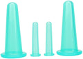 BWESOO 4Pcs Massage Cupping Set Silicone Mini Facial Cups Face Massager Helper Skin Care Neck Back Eyes Massaging Cup Safe to Use, Don't Worry About Burns Health Care Products (Green)