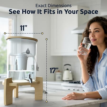 Invigorated Water Alkaline Water Purification Unit, White, Plastic, pH001 Filter Included, Convenient Anti-Slip Design