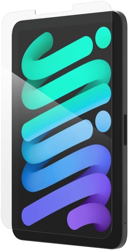 ZAGG Glass Elite Screen Protector for iPad Mini 8.3" (A17 Pro) - 5X Stronger, Smudge-Free Tempered Glass with Recycled Glass, Easy Installation, Scratch Resistant, Eco-Friendly