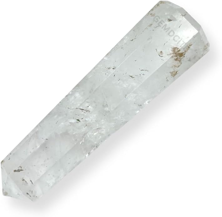 WholesaleGemShop 3 Inch Gemstones Obelisk Tower Jumbo Facet Aura Rock Crystal Natural Polished Earth Wand Spirit
