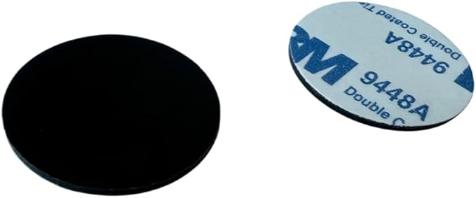 YARONGTECH 125khz rewritable T5577 Sticker Black Coin Adhesive Back Dia 25mm Thickness 1mm -5pcs