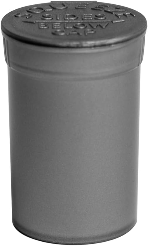 6 Dram Pop Top Bottles, Pill Storage Container, Multi-Color Pack, Airtight Seal, 720 Count (Silver)