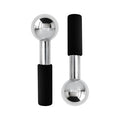 Betyura Ice Globes for Face & Eyes – Unbreakable Stainless Steel Cooling Cryo Sticks, Hot & Cold Facial Roller for Puffiness, Dark Circles & Daily Skincare（Black）
