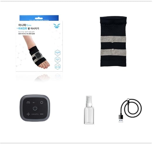 ANAPA Microcurrent & Low-Frequency Foot Massager Wearable, USB Rechargeable, Portable Muscle Relaxation Device