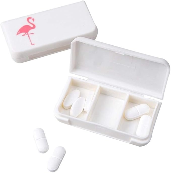 4 Pcs Daily Pill Box Case Waterproof Medicine Organizer Vitamin Holder Mini Pill Medicine Container for Travel Use