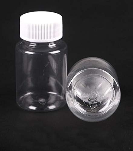 12Pcs 100ml 3.4oz Clear Plastic Bottles with White Screw Caps Empty Portable Liquid Solid Storage Containers for Travel Refillable Cosmetic Toiletry Chemical Dispense