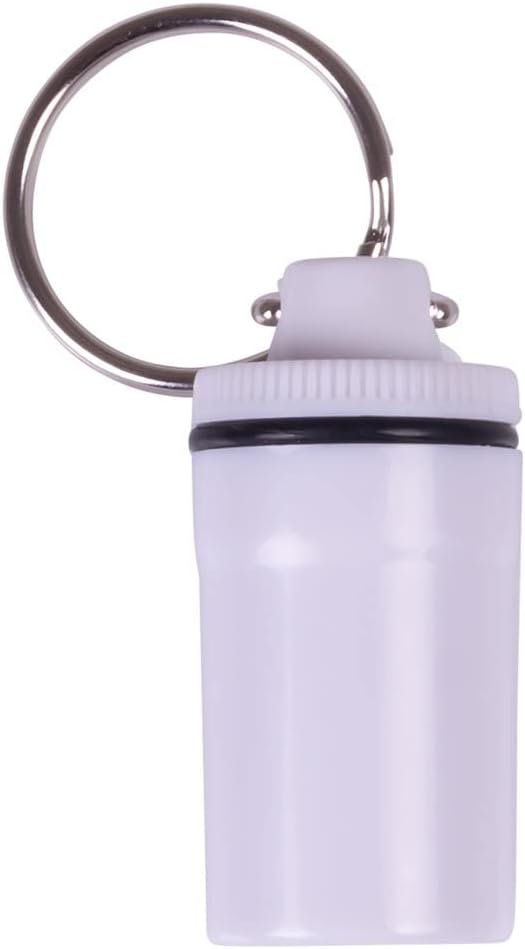Apex Crush Proof Keychain Pill Holder Travel Container, 1-Pack